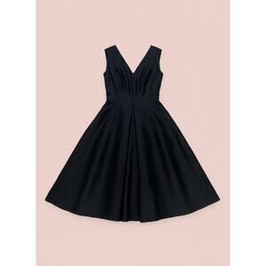 D&G Dolce & Gabbana Vintage Fit & Flare Dress – Black Size 38 or US Size 2